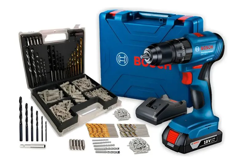 Bosch GSB 185-LI e Kit 300 Pecas